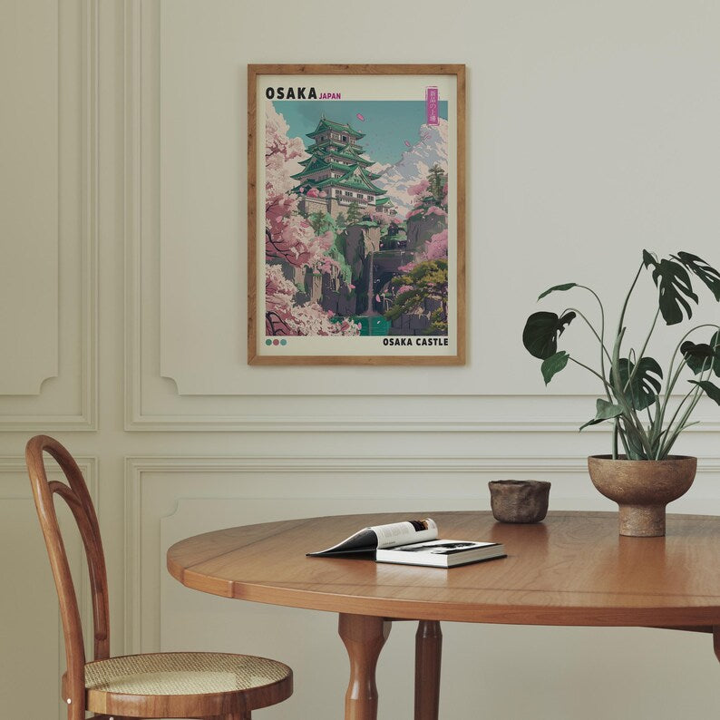 Cuadro Decorativo Japandi, Decoración Japonesa VII Marco Natural