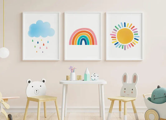 Set x3 Cuadros Infantiles, Wonderland XV