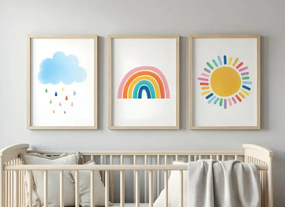 Set x3 Cuadros Infantiles, Wonderland XV