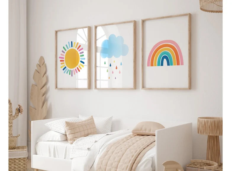 Set x3 Cuadros Infantiles, Wonderland XV