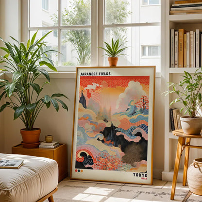 Cuadro Decorativo Japandi, Decoración Japonesa XI Marco Natural