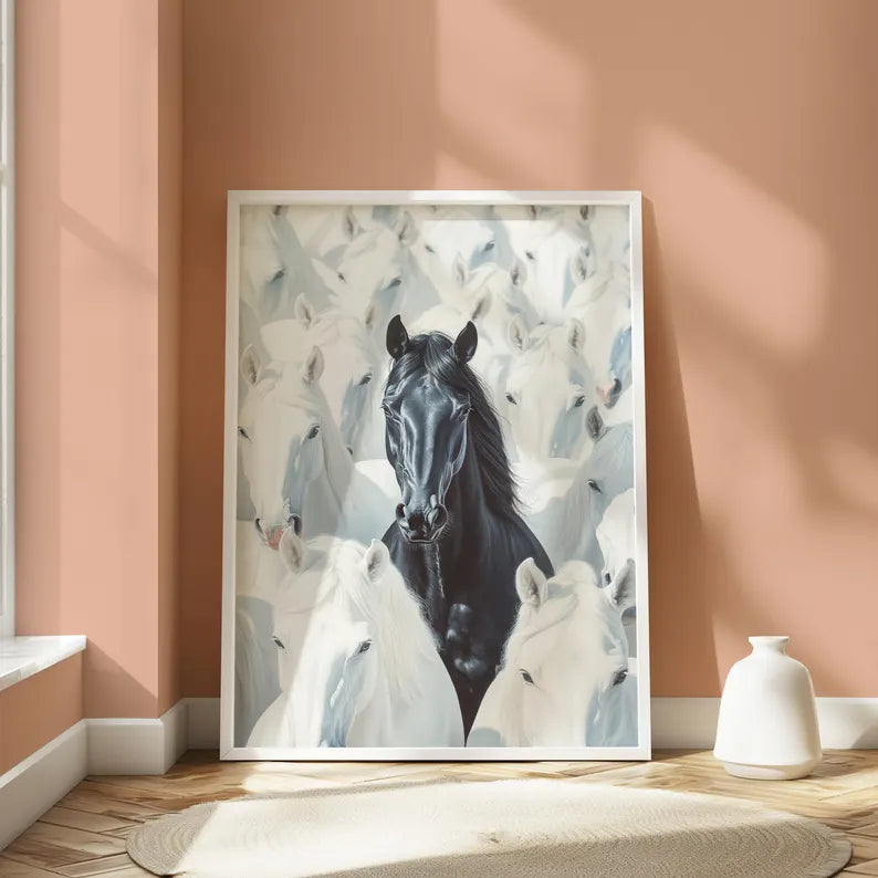 Cuadro Decorativo Caballos, Amantes de los Caballos X