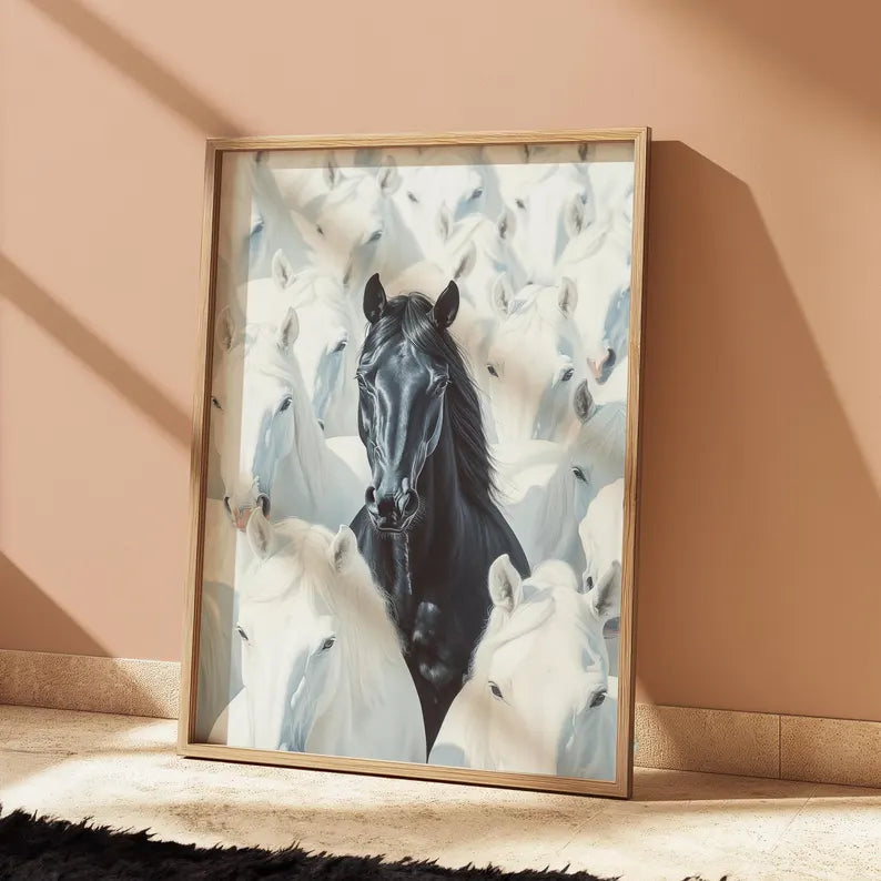 Cuadro Decorativo Caballos, Amantes de los Caballos X
