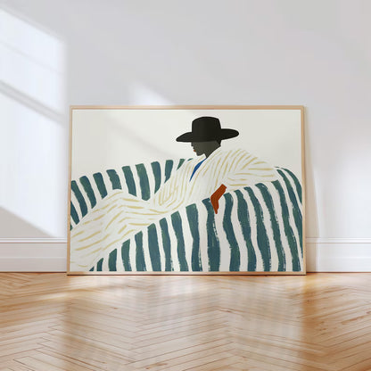 Cuadro Decorativo Abstractos, Modernos, Ilustraciones Modernas XXI Marco Natural