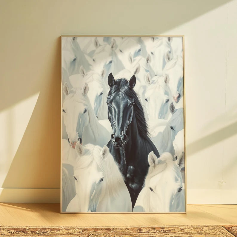 Cuadro Decorativo Caballos, Amantes de los Caballos X