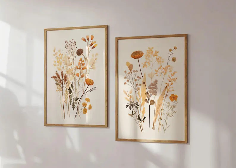 Set x2 Cuadros Botánicos, Plantas, Botanic Vibes XXIX