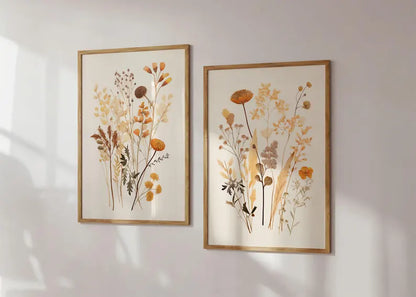 Set x2 Cuadros Botánicos, Plantas, Botanic Vibes XXIX