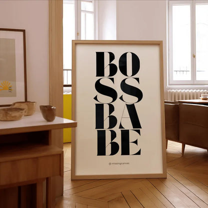 Cuadro Individual Frases, BOSSBABE
