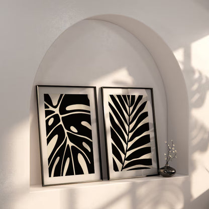 Set x2 Cuadros Botánicos, Plantas, Botanic Vibes XXVII