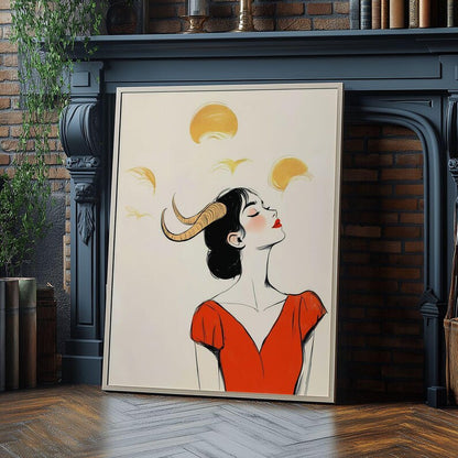 Cuadro Decorativo Conexión Espiritual, Zodiaco, Astral XVI ARIES