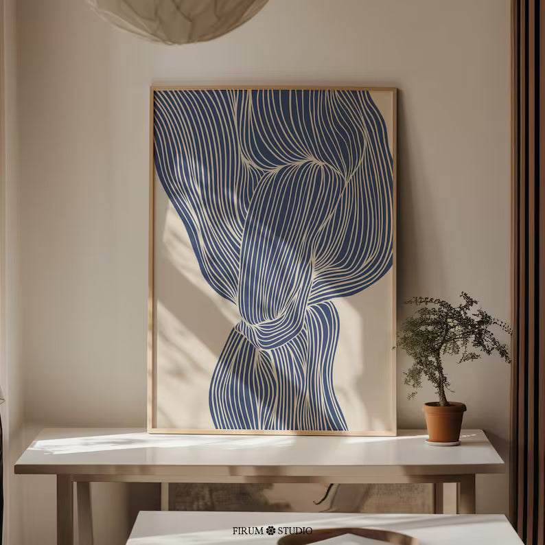 Cuadro Decorativo Azul como el mar AZUL V