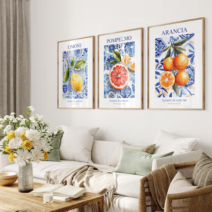 Set x3 Cuadros Frutas, Cocina Colores Cool Kitchen (Copy)