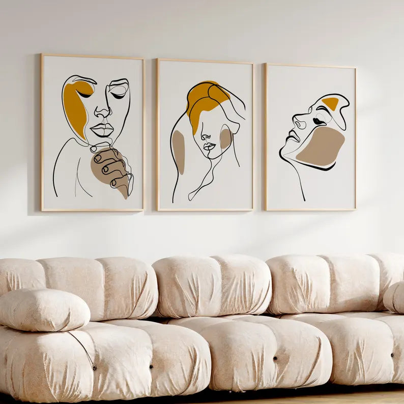 Set x3 Cuadros Abstract II