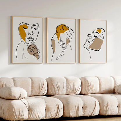 Set x3 Cuadros Abstract II