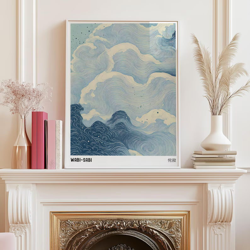 Cuadro Decorativo Azul como el mar AZUL X