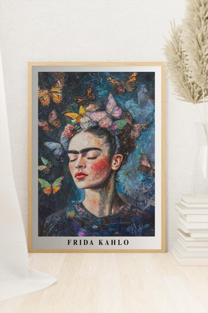 Cuadro Decorativo Edición especial Frida Kahlo IV PROMO 2X1 PROMO 2X1 Marco Natural