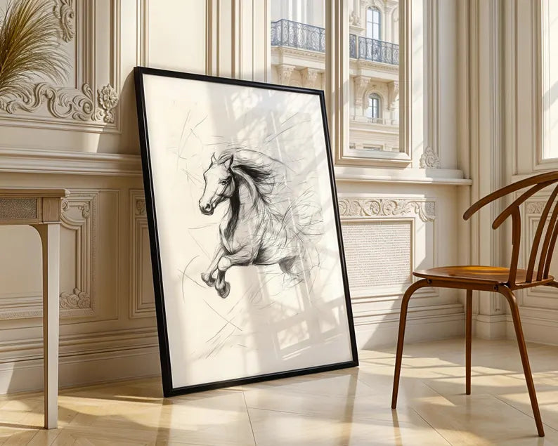 Cuadro Decorativo Caballos, Amantes de los Caballos V