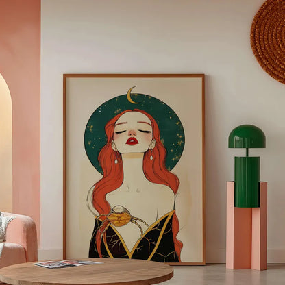 Cuadro Decorativo Conexión Espiritual, Zodiaco, Astral XII CANCER