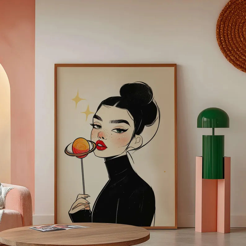 Cuadro Decorativo Conexión Espiritual, Zodiaco, Astral IX ACUARIO