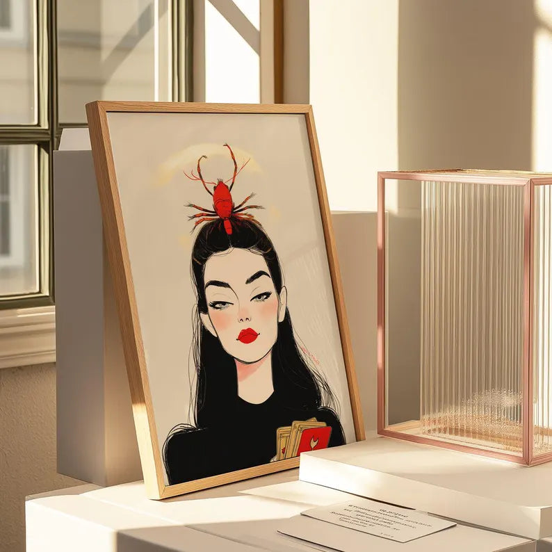 Cuadro Decorativo Conexión Espiritual, Zodiaco, Astral XIII CANCER