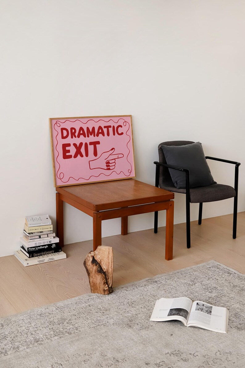 Cuadro Individual Frases, Dramatic Exit