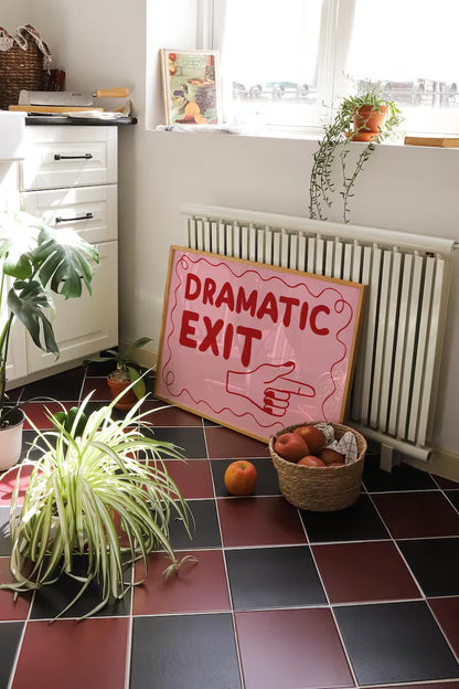 Cuadro Individual Frases, Dramatic Exit