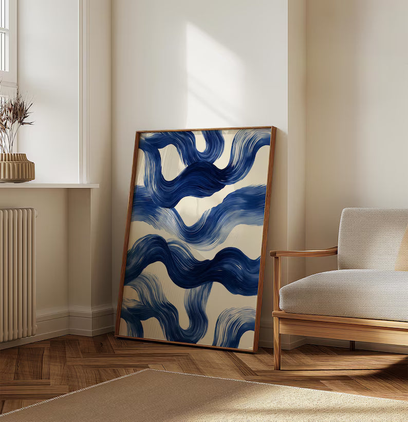Cuadro Decorativo Azul como el mar AZUL III