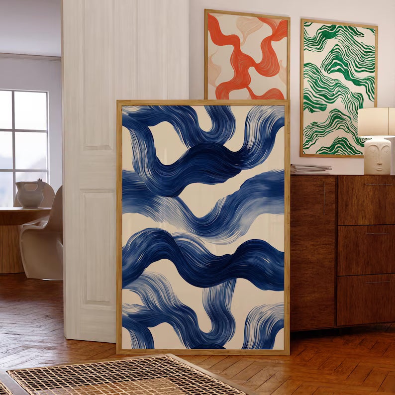 Cuadro Decorativo Azul como el mar AZUL III