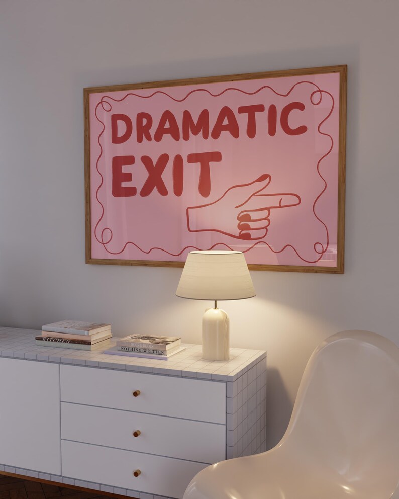 Cuadro Individual Frases, Dramatic Exit