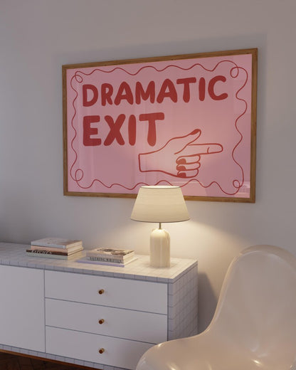 Cuadro Individual Frases, Dramatic Exit