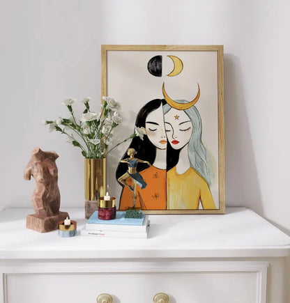 Cuadro Decorativo Conexión Espiritual, Zodiaco, Astral VIII GEMINIS