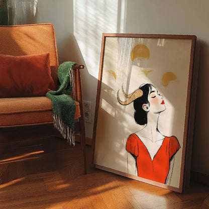 Cuadro Decorativo Conexión Espiritual, Zodiaco, Astral II CAPRICORNIO