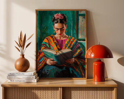 Cuadro Decorativo Edición especial Frida Kahlo VIII PROMO 2X1 PROMO 2X1 Marco Natural