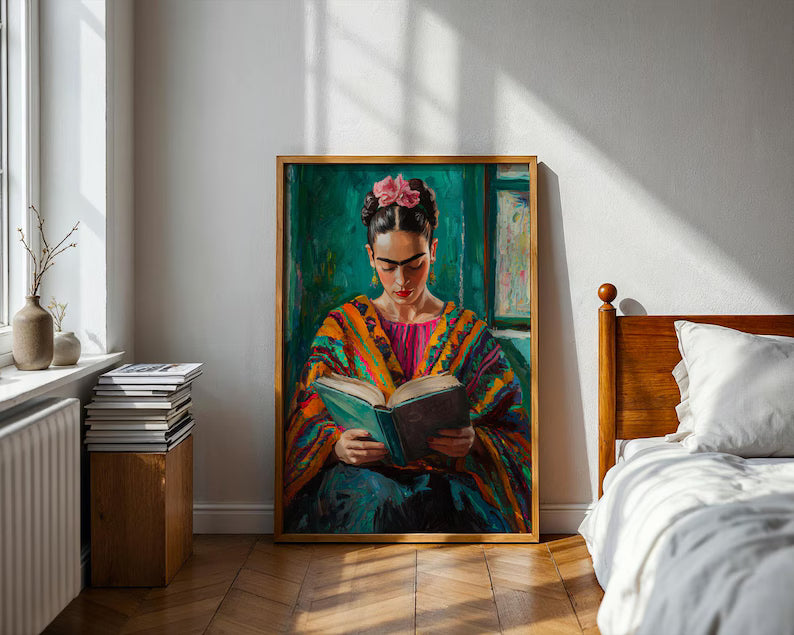 Cuadro Decorativo Edición especial Frida Kahlo VIII PROMO 2X1 PROMO 2X1 Marco Natural