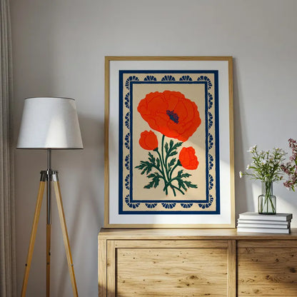 Cuadro Decorativo Abstractos, Ilustraciones Modernas XXXXVII Marco Natural