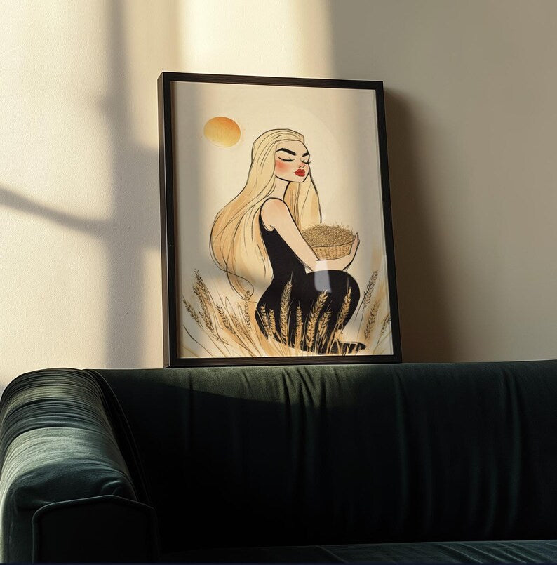 Cuadro Decorativo Conexión Espiritual, Zodiaco, Astral XV VIRGO