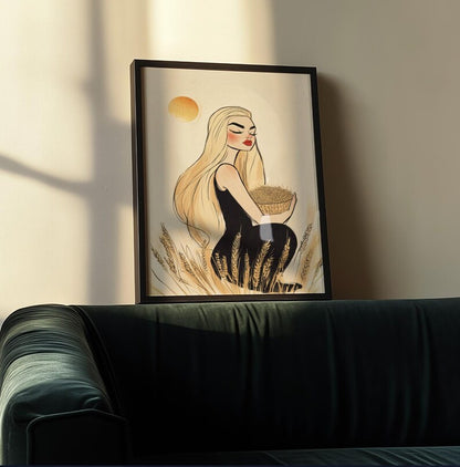 Cuadro Decorativo Conexión Espiritual, Zodiaco, Astral XV VIRGO