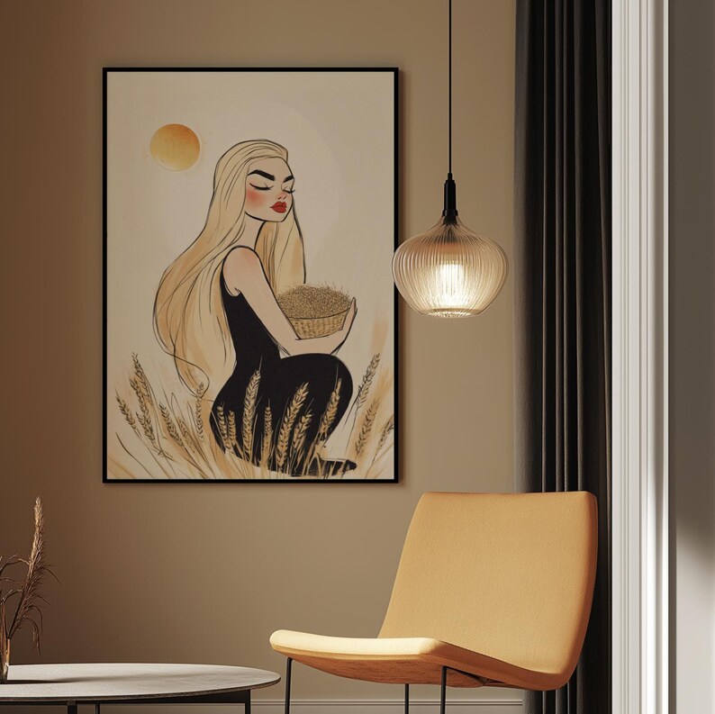 Cuadro Decorativo Conexión Espiritual, Zodiaco, Astral XV VIRGO