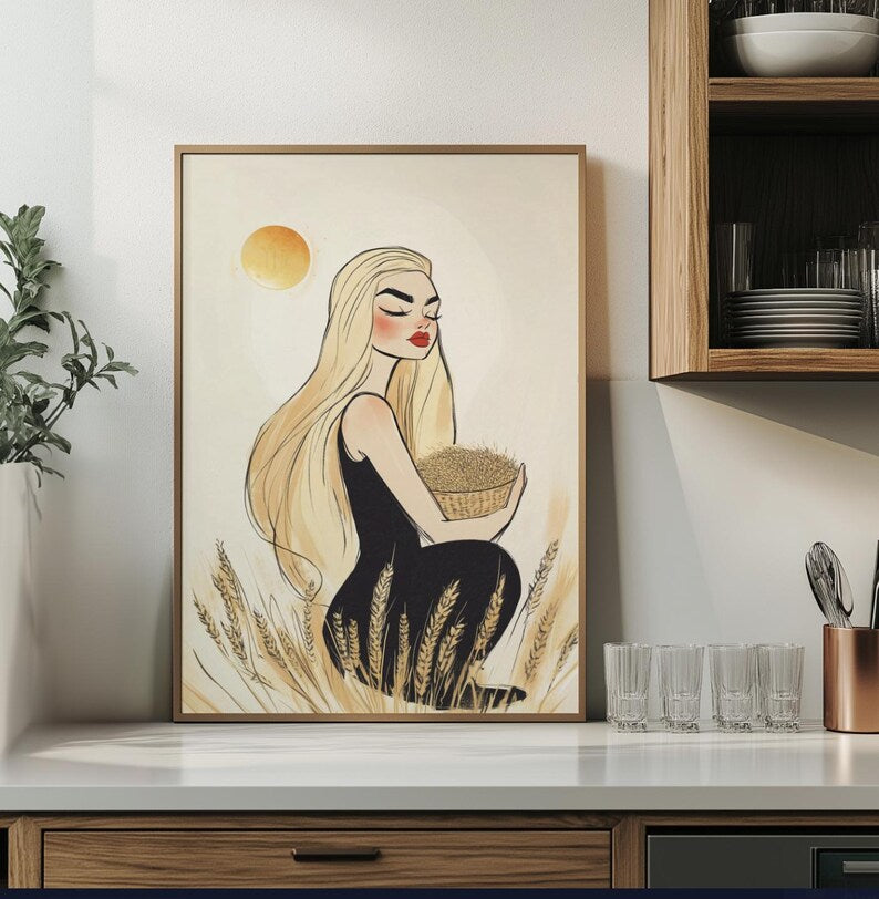 Cuadro Decorativo Conexión Espiritual, Zodiaco, Astral XV VIRGO