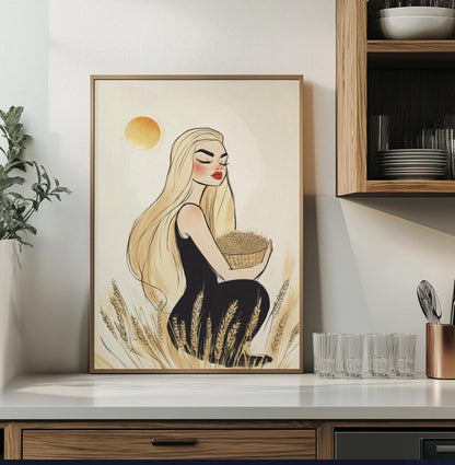 Cuadro Decorativo Conexión Espiritual, Zodiaco, Astral XV VIRGO