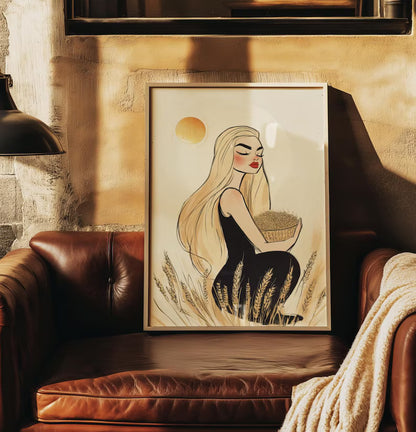 Cuadro Decorativo Conexión Espiritual, Zodiaco, Astral XV VIRGO