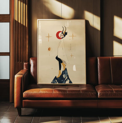 Cuadro Decorativo Conexión Espiritual, Zodiaco, Astral VI CAPRICORNIO