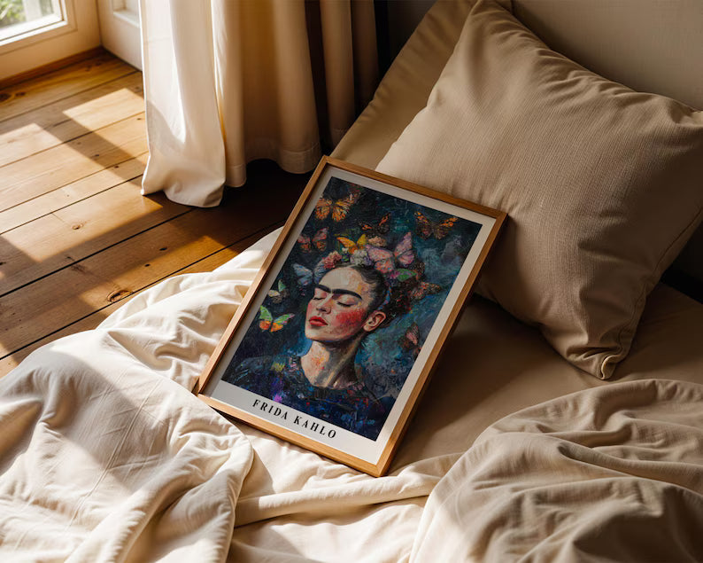 Cuadro Decorativo Edición especial Frida Kahlo IV PROMO 2X1 PROMO 2X1 Marco Natural