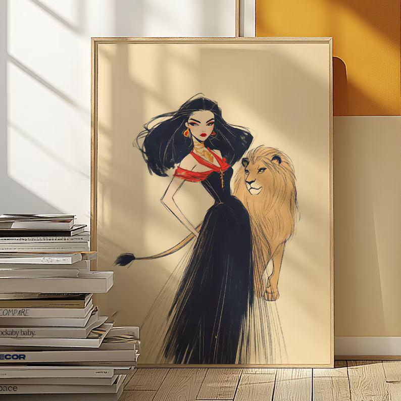 Cuadro Decorativo Conexión Espiritual, Zodiaco, Astral IV LEO