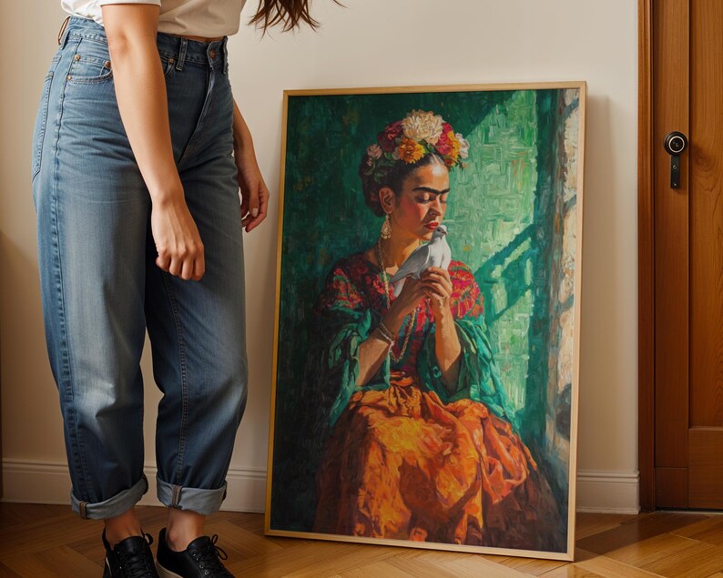 Cuadro Decorativo Edición especial Frida Kahlo VII PROMO 2X1 PROMO 2X1 Marco Natural