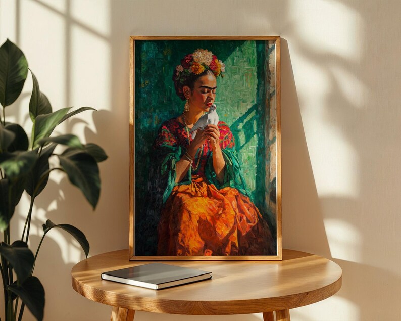 Cuadro Decorativo Edición especial Frida Kahlo VII PROMO 2X1 PROMO 2X1 Marco Natural