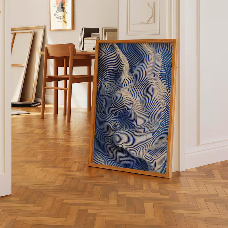 Cuadro Decorativo Azul como el mar AZUL I