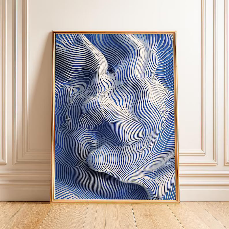 Cuadro Decorativo Azul como el mar AZUL I