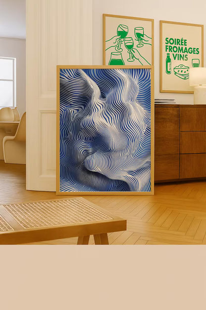 Cuadro Decorativo Azul como el mar AZUL I