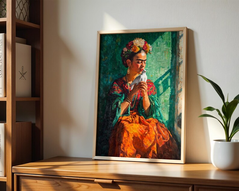 Cuadro Decorativo Edición especial Frida Kahlo VII PROMO 2X1 PROMO 2X1 Marco Natural